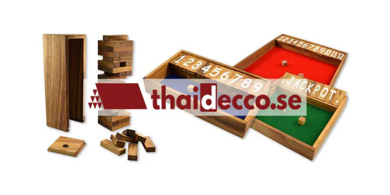 Træspil fra Thailand – klassiske brætspil i træ