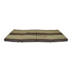 Sammenklappelig gulvmadras 190x80cm brun-beige med kapok