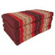 Rød thailandsk foldemadras 190x80 cm med naturlig kapok