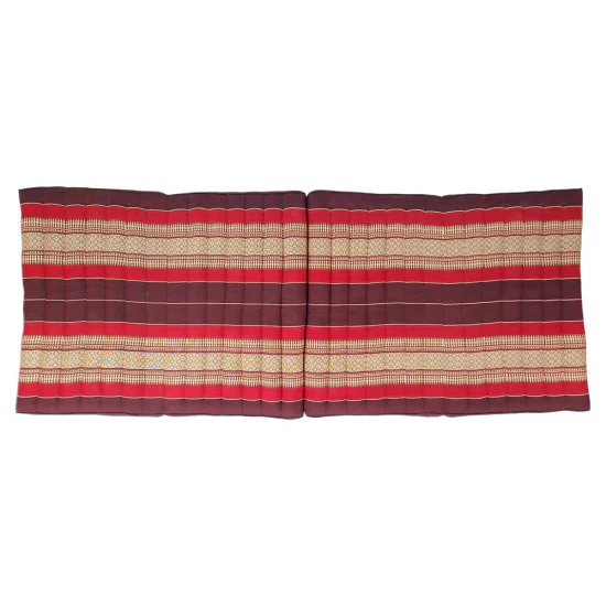 Rød thailandsk foldemadras 190x80 cm med naturlig kapok