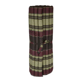 Rullebar kapokmadras 200x100x5 brun-rød kapok