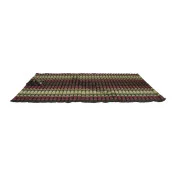 Rullebar kapokmadras 200x100x5 brun-rød kapok