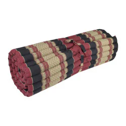 Kapokmadras rullebar 200x100 cm - rød-sort