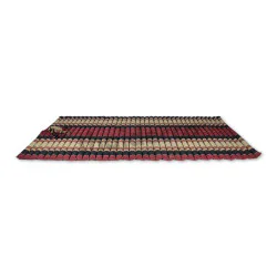 Kapokmadras rullebar 200x100 cm - rød-sort