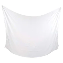 Sarong - Ensfarvet hvid farve