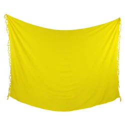 Sarong - Solid lysegul farve
