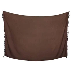 Sarong - Ensfarvet brun farve
