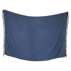 Marineblå ensfarvet sarong