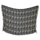 Savanne-sarong med sort baggrund og beige naturmønster