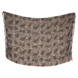 Leopard-sarong med jordnært naturmønster
