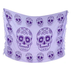 Lilla Calavera-sarong med blomstermotiver