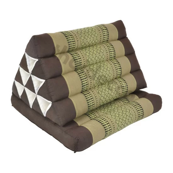 Trekantspude - En liggedel - Brun & Beige