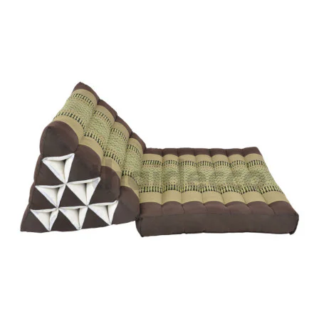 Trekantspude - En liggedel - Brun & Beige