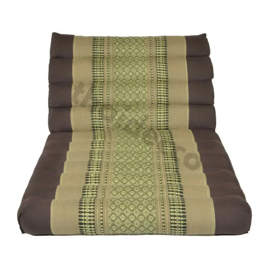 Trekantspude - En liggedel - Brun & Beige