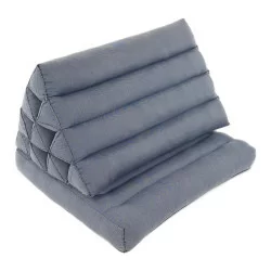 Trekantspude en hynde - Ensfarvet grå-blå