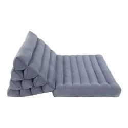 Trekantspude en hynde - Ensfarvet grå-blå