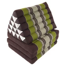 Udtrækkelig stor thaipude – Brun & grøn