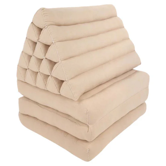 Thai pude XL 3 puder - Ensfarvet beige