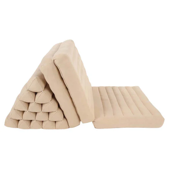 Thai pude XL 3 puder - Ensfarvet beige