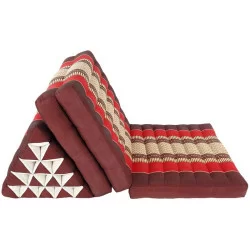 Udtrækkelig kapokpude XL – Forskellige røde nuancer